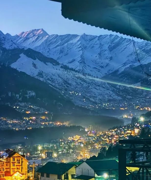 Manali snow peaks